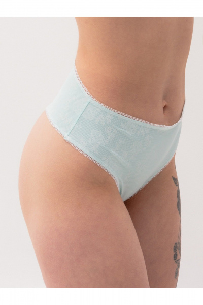 Высокие стринги из гладкой микрофибры Frank&Co 23756 бирюзовый - фото 1