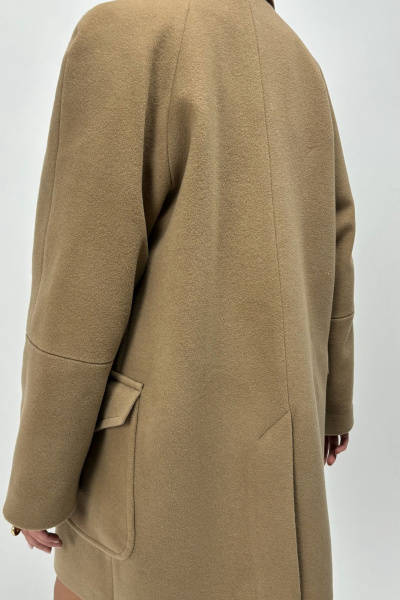 Полупальто из шерсти с двубортной застежкой Allma C-07-21 мокко - фото 5