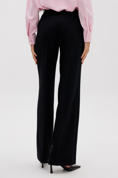 Деловые брюки прямого кроя из матовой атласной ткани THE NAME 2376 - фото 5