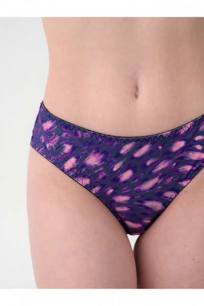 Трусы со средней линией талии и сетчатым декором Frank&Co 21064 цветной - фото 2