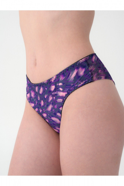 Трусы со средней линией талии и сетчатым декором Frank&Co 21064 цветной - фото 1