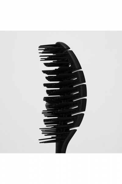 Расческа для волос профессиональная мягкое строение зубчиков TaShe Hair brush black Расческа для волос - фото 2