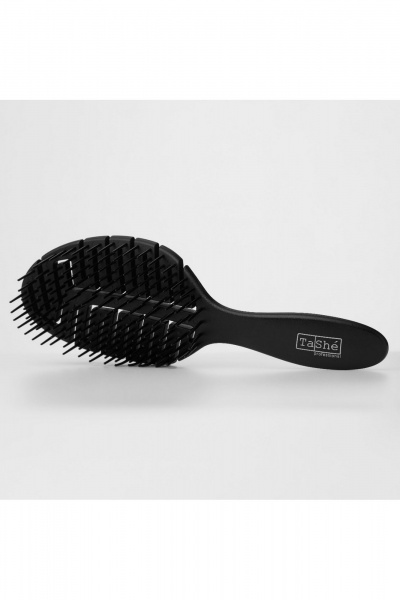 Расческа для волос профессиональная мягкое строение зубчиков TaShe Hair brush black Расческа для волос - фото 1
