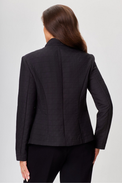 Жакет без подкладки с длинным рукавом и классическим кроем DaLi 4600 чёрный - фото 6