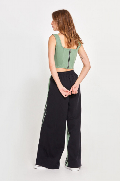 Приталенный топ с корсетными косточками и молнией Rivoli 3093.4 - фото 5