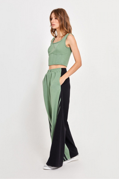 Приталенный топ с корсетными косточками и молнией Rivoli 3093.4 - фото 3