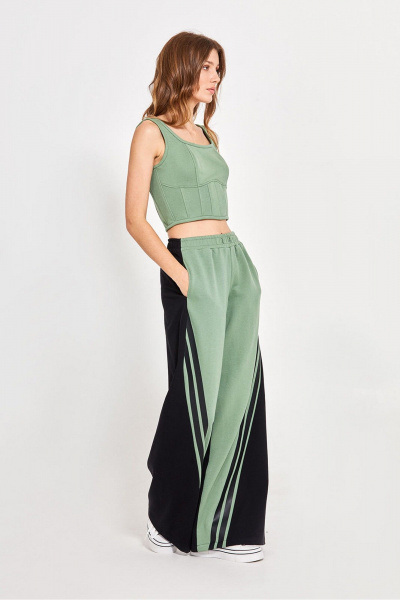 Приталенный топ с корсетными косточками и молнией Rivoli 3093.4 - фото 2