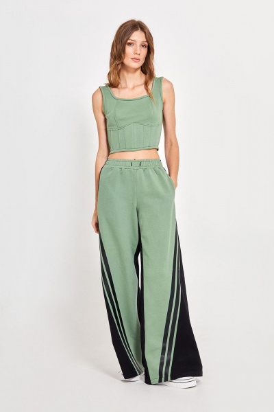 Джинсовый комплект: брюки, топ и джемпер с капюшоном Rivoli 9024 - фото 5