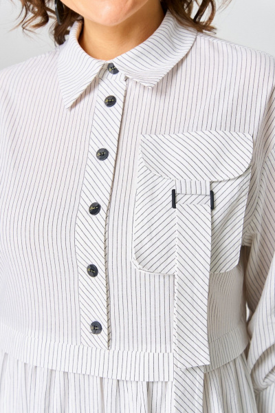 Платье EVA GRANT 7176С белый_в_полоску - фото 9