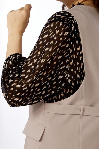 Классический бежевый деловой костюм 3 предмета Jurimex 3274 - фото 11