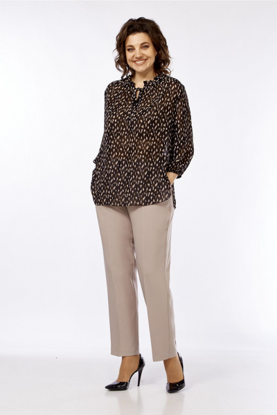 Классический бежевый деловой костюм 3 предмета Jurimex 3274 - фото 6