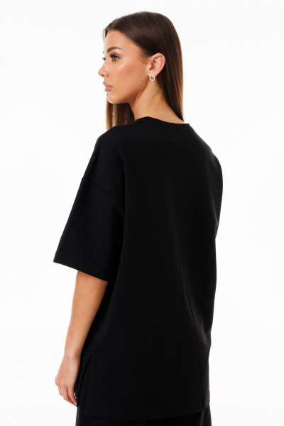 Футболка удлиненная из мягкого футера с разрезами и рукавом Kivviwear 4147.19 - фото 8