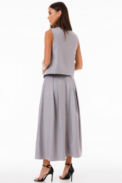 Жилет демисезонный из костюмной ткани классический Kivviwear 4234.06 - фото 8