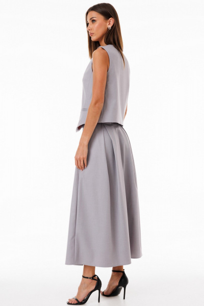 Жилет демисезонный из костюмной ткани классический Kivviwear 4234.06 - фото 7