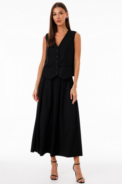 Юбка-трапеция из костюмной ткани с практичными карманами Kivviwear 4235.07 - фото 5