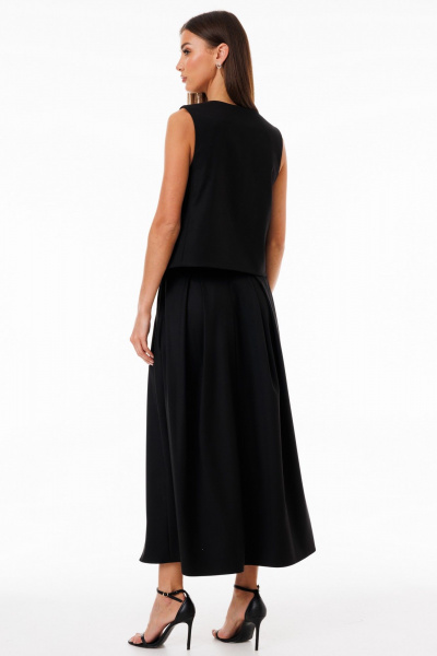 Жилет юбка костюм из костюмной ткани с карманами и складками Kivviwear 42344235.07 - фото 9