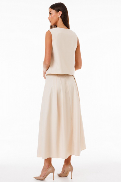 Жилет юбка костюм из костюмной ткани с боковыми карманами Kivviwear 42344235.08 - фото 7