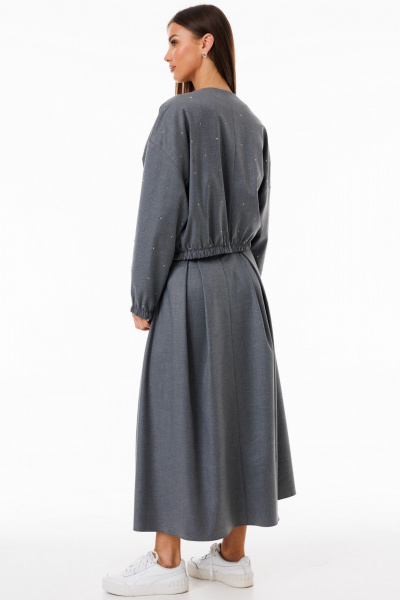 Жакет демисезонный из хлопка свободный на каждый день Kivviwear 42071.01 - фото 8