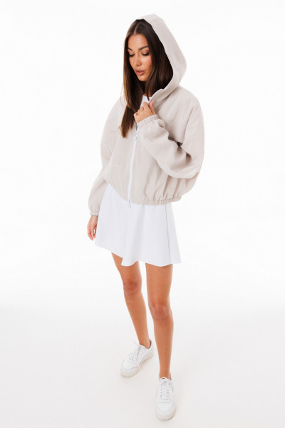 Ветровка демисезонная плащёвая с капюшоном на каждый день Kivviwear 4270.01 - фото 4