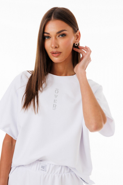 Футболка свободного кроя из трикотажа хлопка Kivviwear 4267.01 - фото 8