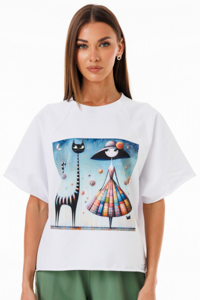 Спортивный костюм из трикотажа с ярким джемпером и брюками Kivviwear 42674184.08 - фото 8