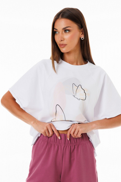 Базовый спортивный костюм из трикотажа с принтом и брюками Kivviwear 42674184.09 - фото 10