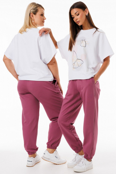 Базовый спортивный костюм из трикотажа с принтом и брюками Kivviwear 42674184.09 - фото 8