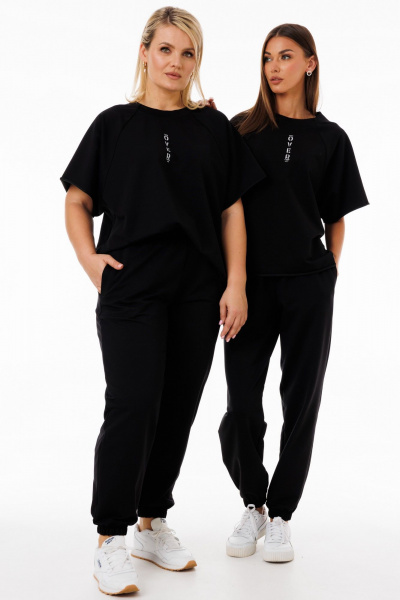 Стильный спортивный костюм из трехниточного футера с брюками Kivviwear 42674184.06 - фото 6