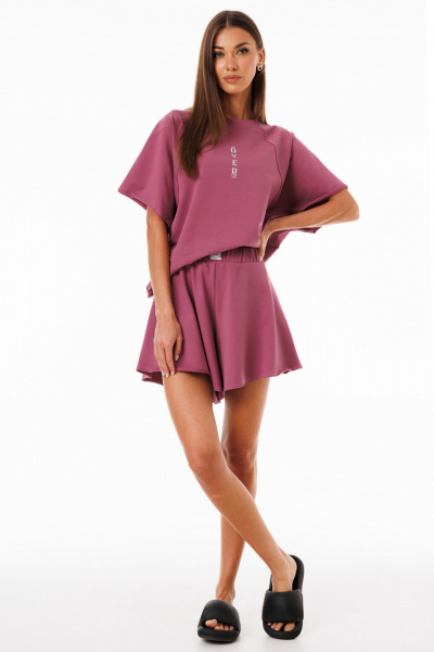 Спортивный костюм из трикотажа с шортами и джемпером Kivviwear 42674268.02 - фото 7