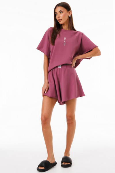 Спортивный костюм из трикотажа с шортами и джемпером Kivviwear 42674268.02 - фото 6