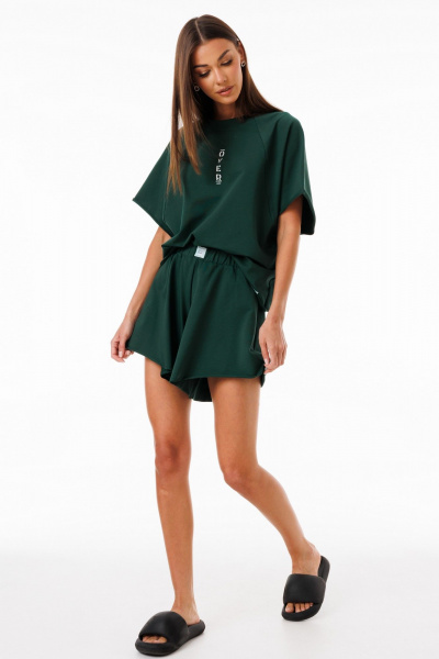 Уличный спортивный костюм из трикотажа с шортами и джемпером Kivviwear 42674268.05 - фото 5