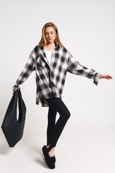 Леггинсы с минусовой прибавкой и штрипками по низу MilMil 1179 черный - фото 4