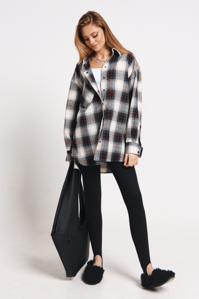 Леггинсы с минусовой прибавкой и штрипками по низу MilMil 1179 черный - фото 3