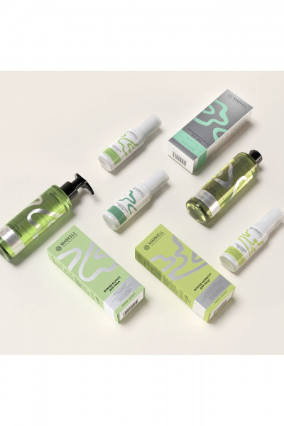 Ночная маска с коллагеном, эластином и улиткой 50 мл MARKELL Natural GREEN SECRET Несмываемая маска для лица - фото 6