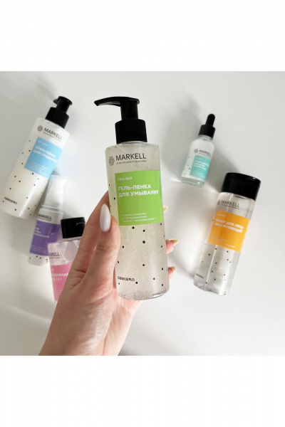 Гель для умывания с арбузом и молочной сывороткой 195 мл MARKELL PRO-BIO Гель-пенка для умывания - фото 5