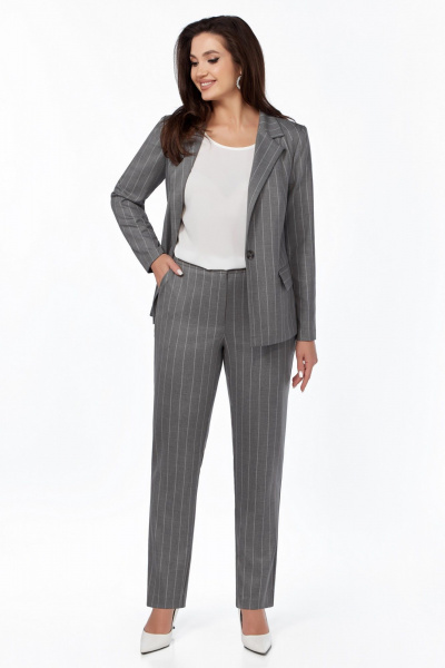 Деловой женский комплект из жакета, брюк и блузы БагираАнТа 963 - фото 1