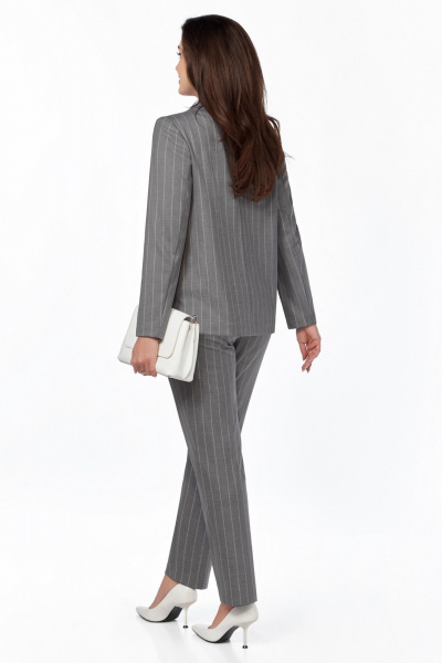 Деловой женский комплект из жакета, брюк и блузы БагираАнТа 963 - фото 4