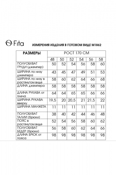 Спортивный комплект джемпер с лампасами и брюки на резинке Fita 1862 сирень - фото 4