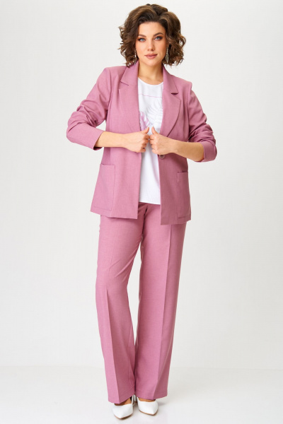 Блуза, брюки, жакет Aira Style 24220 пыльная_роза - фото 1
