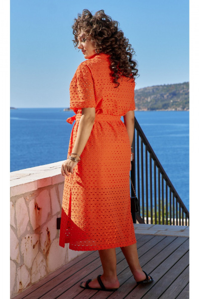 Платье Vittoria Queen 24393 оранжевый - фото 2