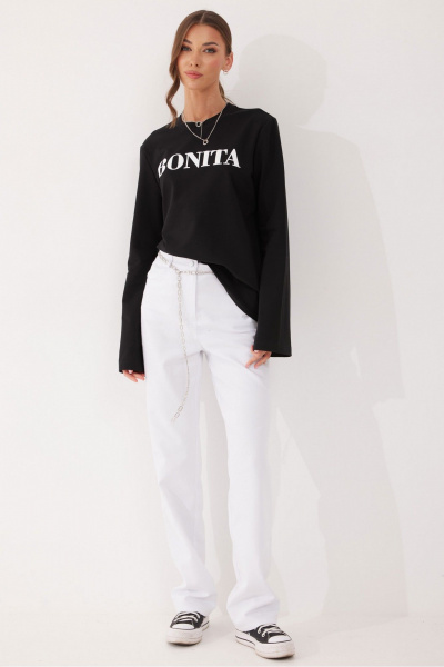 Джемпер Lyushe 4058 черный - фото 8