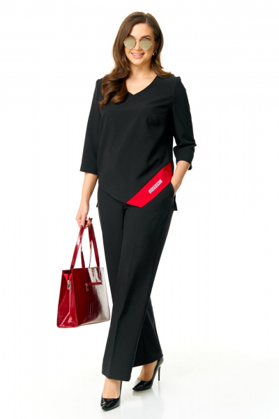 Комплект из брюк и блузона с контрастными деталями Taita plus 2503 - фото 3