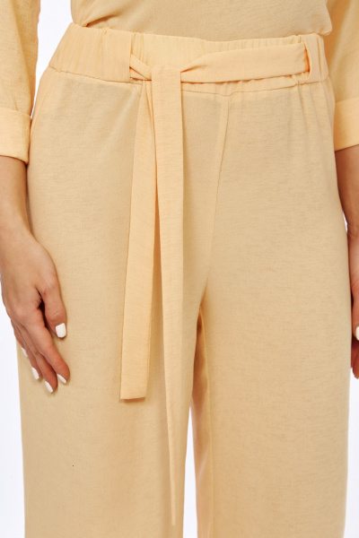 Женские брюки палаццо из текстиля с высокой посадкой Abbi 2025 - фото 13