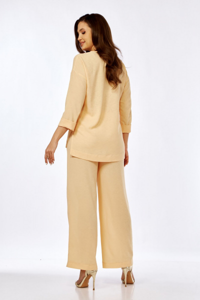 Женские брюки палаццо из текстиля с высокой посадкой Abbi 2025 - фото 9