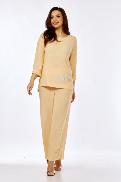 Женские брюки палаццо из текстиля с высокой посадкой Abbi 2025 - фото 8