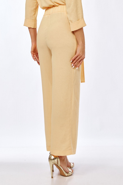 Женские брюки палаццо из текстиля с высокой посадкой Abbi 2025 - фото 5