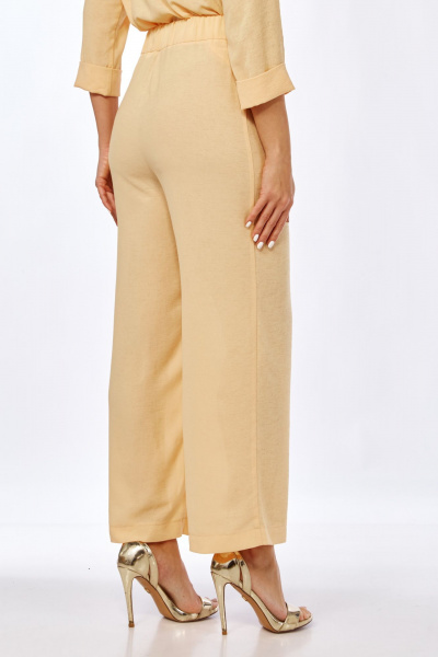 Женские брюки палаццо из текстиля с высокой посадкой Abbi 2025 - фото 4