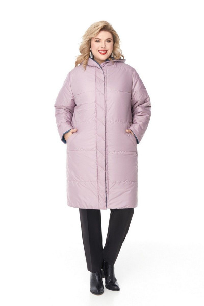 Пальто Pretty 1208 изумруд-пудра - фото 5