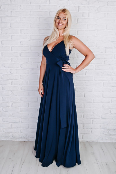Платье Avila 0632 синий - фото 1