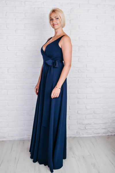 Платье Avila 0632 синий - фото 3